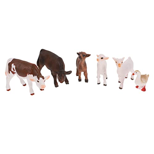 VICASKY 5 Sätze Tiermodell bauernhoftiere Farm Animals Lernspielzeug für Kinder Desktop-Spielzeug Puppenhaus-Miniaturen Modelle Kinderspielzeug Desktop-Tierverzierung Modell Spielzeug PVC von VICASKY