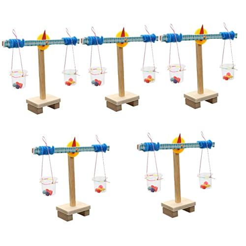 VICASKY 5 Sätze maßstabgetreues Modell Kinderspielzeug Balance Waage DIY Spielzeug Kinder bastelset basteln für Kinder Bausatz Kleinkindspielzeug wissenschaftliches Spielzeug Mini Waage von VICASKY