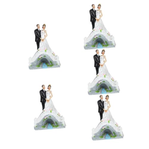 VICASKY 5 Stück Hochzeitstorten Deko Resin Brautpaar Figur Braut und Bräutigam Statue Verzierung Romantische Cake Topper Geschenkidee für Hochzeit und Verlobung VICASKY 5 Stück Hochzeitstorten Deko Resin Brautpaar Figur Braut und Bräutigam Statue Verzierung Romantische Cake Topper Geschenkidee für Hochzeit und Verlobung von VICASKY