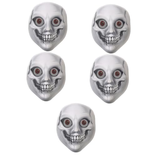 VICASKY 5 Stück Maske Halloween Party Maske Halloween Requisiten Gruselige Maske Halloween Gruselmaske Gruselige Cosplay Maske Bühnen Performance Requisite Halloween von VICASKY