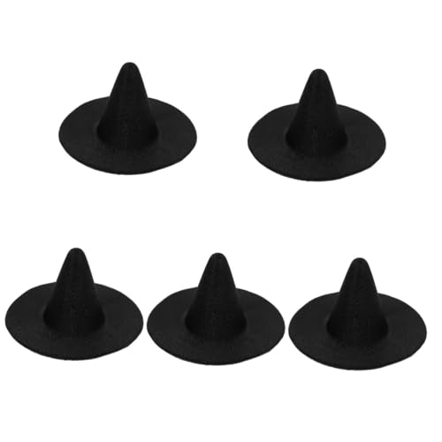 VICASKY 5 Stück Mini Hexenhut aus Satin Schwarz Kleines DIY Bastelset für Halloween Puppen Haustiere und Partydekoration Langlebiger für Handarbeiten und Festliche Anlässe VICASKY 5 Stück Mini Hexenhut aus Satin Schwarz Kleines DIY Bastelset für Halloween Puppen Haustiere und Partydekoration Langlebiger für Handarbeiten und Festliche Anlässe von VICASKY