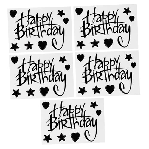 VICASKY 5 Stück Teiliges Transparente Ballon Aufkleber Selbstklebend Langlebig Dekorativ für Geburtstagsfeier Partydekoration mit Einzigartigem Muster und Farbdesign VICASKY 5 Stück Teiliges Transparente Ballon Aufkleber Selbstklebend Langlebig Dekorativ für Geburtstagsfeier Partydekoration mit Einzigartigem Muster und Farbdesign von VICASKY