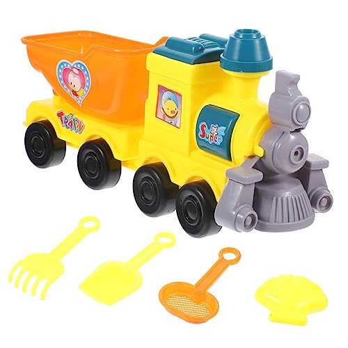 VICASKY Strandspielzeug-Set für Jungen und Mädchen 1 Set Sandspielzeug für Jungen und Mädchen Cartoon-zugmodell Grabwerkzeug Spielzeug für Kinder von VICASKY