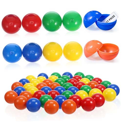 VICASKY 50 Stück Lotteriekugel Partyspielbälle Bingokugeln für die Party Lotterie-Ball-Maschine Bolas tischtennisball tischfussball interessante Spielbälle Requisiten für Barspiele Plastik von VICASKY