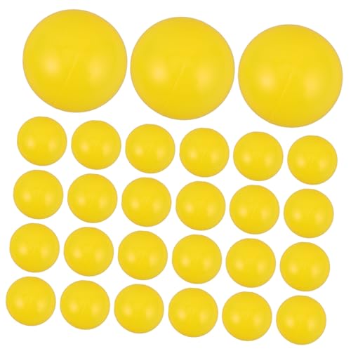 VICASKY 50 Stück Meeresball Freizeitspielzeug Runder Plastikball Kunststoffbälle für Bällebad Bällebad, Bälle Spielbälle für Bällebad Pit Mini-Schwimmball Yellow von VICASKY