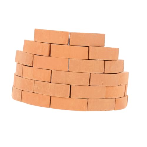 VICASKY 50 Stück Miniaturziegel aus Realistische Langlebige Miniaturbausteine für Hausmodellbau Kindgerechtes DIY Bastelset und Kreativität VICASKY 50 Stück Miniaturziegel aus Realistische Langlebige Miniaturbausteine für Hausmodellbau Kindgerechtes DIY Bastelset und Kreativität von VICASKY