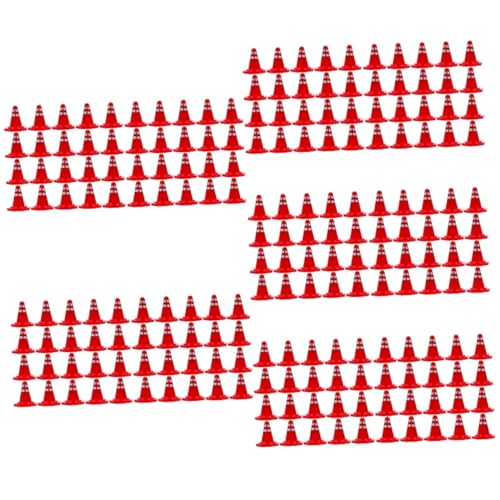 VICASKY 500 STK Sandkastenbarrikaden Agilitätskegel Verkehrssperren Straßenparkfeldmarkierung BAU Eines Sandtisches Fußball-trainingskegel Straßenschilder Straßenbaukegel Plastik Rot von VICASKY