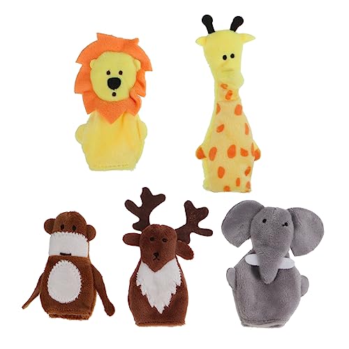 VICASKY 5St Fingerpuppe interaktives Puppen Toys for kinderpuppen kauspielzeug Cartoon-Puppen Fingerspielzeug Fingerschutzspielzeug Plüsch von VICASKY