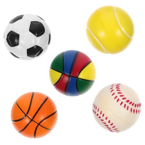 VICASKY 5St Hüpfender Ball für kinderspielzeug fusselball Spielzeugball spielzeuge für Mini -Fußballkugeln Basketball-Dekorationen geschäumte Kugeln PU-Schwamm von VICASKY