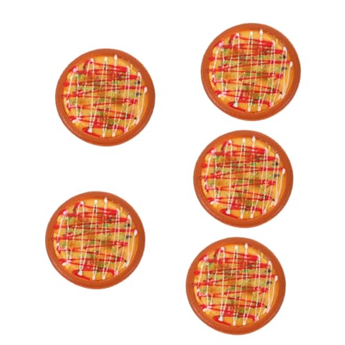 VICASKY 5St Simulation Pizza-Modell Künstliche Pizza simuliertes Pizza-Spielzeug realistische Pizza Küchen-Dekoration Simulierte Pizza Modell Simulationspizza gefälschte Pizza Pu von VICASKY