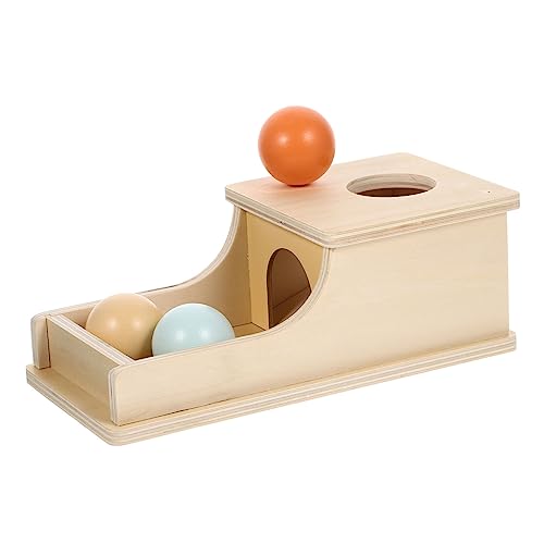 VICASKY 5er-Box Münzbox Spielzeug Montessori-Spielzeug Für Kleinkinder Krippenspielzeug Für Kinder Ball-Drop-Spielzeug Aktivitätswürfel Kletterspielzeug Für Kleinkinder Puzzlebuch Holz von VICASKY