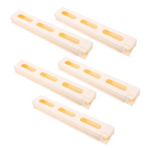 VICASKY 5st Für Dominosteine Dominosteine Stapel-dominosteine Puzzle Dominosteine Kartenhalter Dominosteine Lustige Dominosteine Schwarze Stecker Plastik Beige von VICASKY