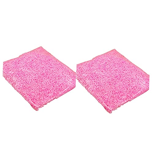 VICASKY 6 Packungen Perlen Rosa Dekor Kleine Schaumkugeln Tischdeko in Roségold Bausatz Bausätze Wurfset Kleine Schaumkügelchen Mini-schaumkugeln Bastelschaum Rosa Weihnachtsdekorationen von VICASKY