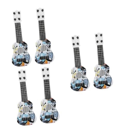 VICASKY 6 STK Mini-simulations Gitarre Gitarrenspielzeug Für Kinder Pädagogisches Musikspielzeug Gitarre Musikinstrumente Musikinstrument Für Kleinkinder Mini-Gitarre Spielzeuge Plastik von VICASKY