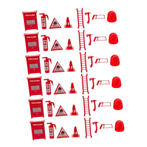 VICASKY 6 Sätze Feuerwerkzeugmodell Für Den Sommerurlaub Szenenzubehör in Mikrogröße Für Den Unterricht Szenenzubehör Im Mikromaßstab Für Den Unterricht Puppenhaus- Plastik von VICASKY