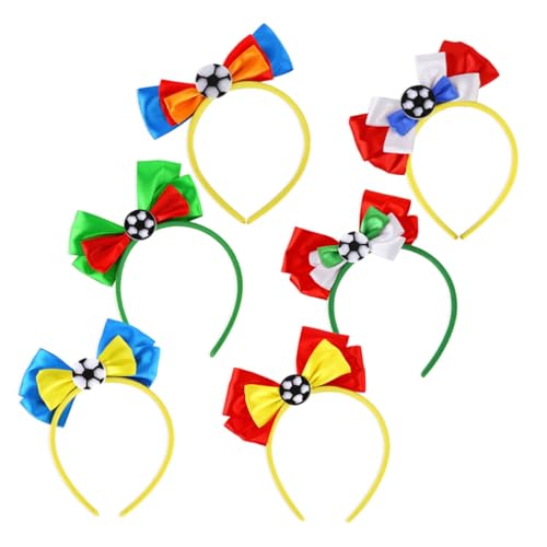VICASKY 6 Stück Fans Stirnbänder Zubehör für Festivalpartys lustiges Stirnband feier haarreifen Fußball-Party-Haarschmuck Stirnband zum Thema Fußball Stirnbänder für Sportfans Plastik VICASKY 6 Stück Fans Stirnbänder Zubehör für Festivalpartys lustiges Stirnband feier haarreifen Fußball-Party-Haarschmuck Stirnband zum Thema Fußball Stirnbänder für Sportfans Plastik von VICASKY
