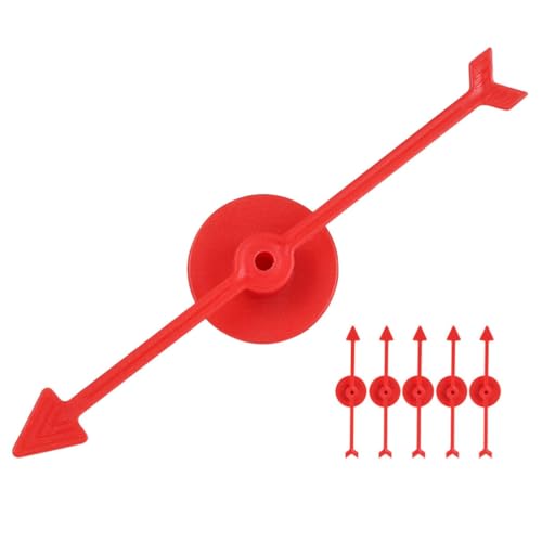 VICASKY 6 Stück Rotierende Pfeile Spielpfeil-Ersatzzeiger Kunststoff-Brettspiel-Drehpfeil-Drehpfeil Für Brettspiele von VICASKY