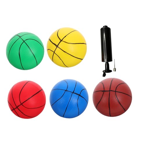 VICASKY 6 Stück Teiliges Mini Basketball Set mit Pumpe Weiche Bälle in Bunten Farben Leicht und Sicher für Drinnen und Draußen Fördert Koordination bei Kindern als Ersatz und Spielbälle VICASKY 6 Stück Teiliges Mini Basketball Set mit Pumpe Weiche Bälle in Bunten Farben Leicht und Sicher für Drinnen und Draußen Fördert Koordination bei Kindern als Ersatz und Spielbälle von VICASKY
