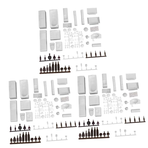 VICASKY 69 STK Mini-möbelset Für Kinder Mini-küchenutensilien Heimdekoration Puppenspielsets Baumöbel Modell Puppenhauszubehör Mini-hauszubehör Miniaturszene Miniaturen Möbel Wohnkultur von VICASKY