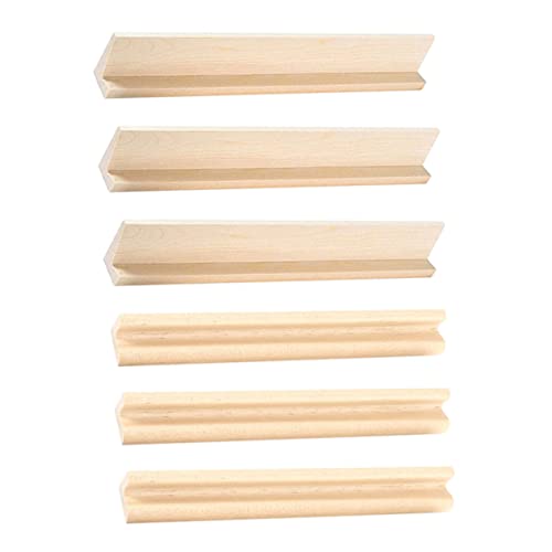 VICASKY 6St Domino-Ständer Veranstalter Mahjong-Ständer Log-Rack Gestell Domino-Halter Tabletts holzspielsachen dominoständer aus Holz selber Machen Zubehör für Dominospiele Basis anzeigen von VICASKY