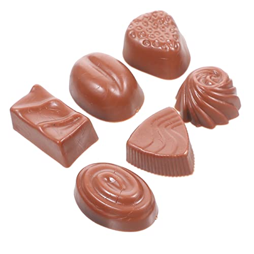 VICASKY 6stücke Kunstschokolade Modellschokolade Für Tischdekor Und Kinderspielzeug Realistische Simulierte Pralinen Modelle Aus Hochwertigen Materialien Dekoratives Schokoladendekor Für s VICASKY 6stücke Kunstschokolade Modellschokolade Für Tischdekor Und Kinderspielzeug Realistische Simulierte Pralinen Modelle Aus Hochwertigen Materialien Dekoratives Schokoladendekor Für s von VICASKY