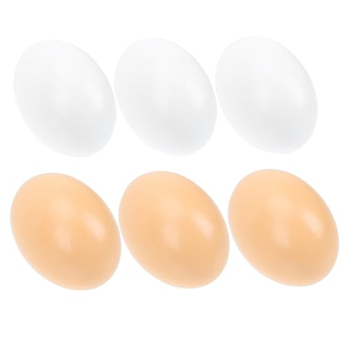 VICASKY 6pcs Ostern Simulation Eier Handwerk Spielzeug Holz Eier Ostern Dekorationen Für Jungen Und Mädchen von VICASKY