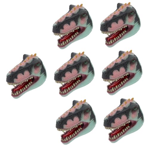 VICASKY 7 Stück Dinosaurier Puppenhandschuhe Dinosaurier Handpuppe Dinosaurier Kopf Spielzeug Bissfinger Tierhandpuppe Für Kinder Rollenspiel Handpuppe Handspiel Spielzeug von VICASKY