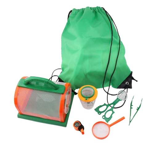 VICASKY 7 Teiliges Set Zur Beobachtung Der Wildnis Wandern Beobachten Werkzeuge Beobachtungsset Für Kinder Outdoor Beobachtung Grün von VICASKY