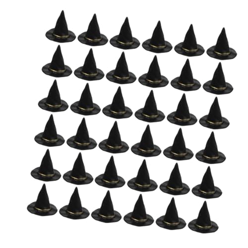 VICASKY 72 Stück Teiliges Miniatur Hexenhüte Schwarz Handgefertigte Kleine Kunststoff Hexenhut Bastelsets Vielseitige Halloween Deko für DIY Partyaccessoires Puppenhaus Hut Dekoration VICASKY 72 Stück Teiliges Miniatur Hexenhüte Schwarz Handgefertigte Kleine Kunststoff Hexenhut Bastelsets Vielseitige Halloween Deko für DIY Partyaccessoires Puppenhaus Hut Dekoration von VICASKY