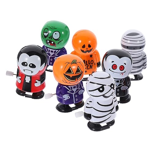 VICASKY 7St Halloween-Aufziehspielzeug Halloween-Requisiten Aufziehspielzeug für Halloween-Partys Halloween Spielzeug Halloween Toys Windspielzeug für Halloween Cartoon-Design-Spielzeug von VICASKY