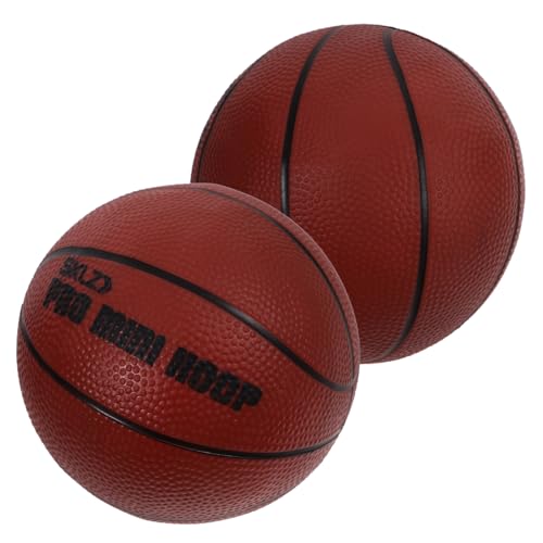 VICASKY 8 STK Kinderbasketball Mädchen-Basketball Miniball Für Kinder Basketball Für Kinder Mini-sportbälle Kleines Basketballspielzeug Aufblasbarer Basketballball Basketballkorb Brown PVC von VICASKY