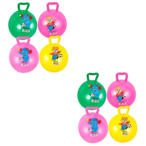 VICASKY 8 STK Schläger Handhaben Hüpfbälle Für Kinder Spielzeug Für Kinder Kinderspielzeug Springender Ball Kinder Hüpfball Kinder Hüpfen Kinder Gymnastikball Weltraumhüpfer PVC von VICASKY