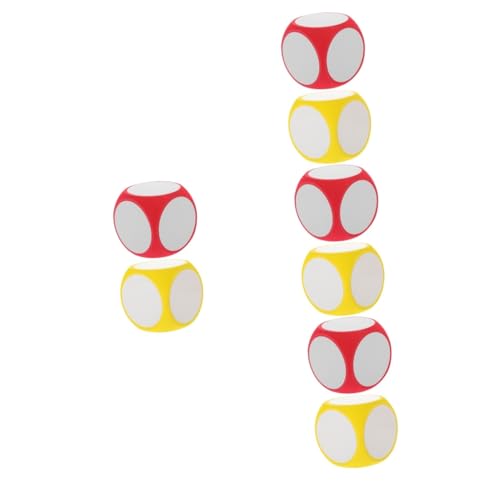 VICASKY 8 STK Würfel Löschen Spiel Riesige Würfel Trocken Abwischbare Würfel Spielwürfel Requisiten Leere Würfel Selber Machen Würfel Für Partyspiele Große Würfel Riesige Würfelstütze Eva von VICASKY