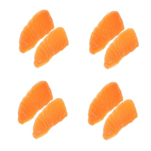 VICASKY 8 Stck. Simuliertes Lachsfilet Teiliges aus Hochwertigem Langlebige Küchen Deko und Food Modelle für Zuhause Realistische Photo Props als Tisch Ornamente und Werbedekoration VICASKY 8 Stck. Simuliertes Lachsfilet Teiliges aus Hochwertigem Langlebige Küchen Deko und Food Modelle für Zuhause Realistische Photo Props als Tisch Ornamente und Werbedekoration von VICASKY