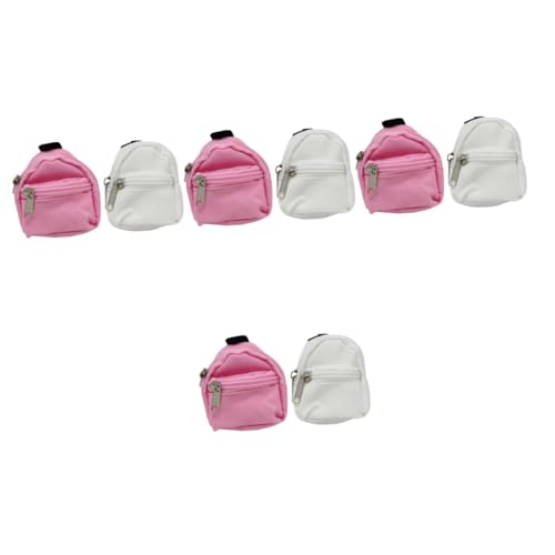 VICASKY 8 Stk Simulation Schultasche Rucksäcke Für Minipuppen Mini-puppentasche Spielzeug Mädchen Geldbörsen Mädchenrucksack Rucksäcke Für Mädchen Mini-rucksack Miniaturen Stoff von VICASKY