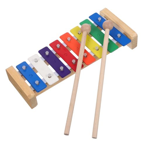 VICASKY 8 Töniges Xylophon Für Musikinstrument Aus Mit Holzschlägeln Und Pädagogisches Für Kleinkinder Ideal Zur Der Musikalität Und Kreativität von VICASKY