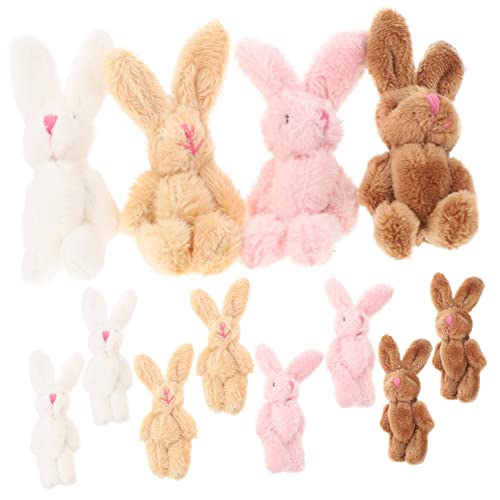 VICASKY 80 STK Plüschhasenpuppe Plüschtiere Hase Plüschpuppe Tierspielzeug Stofftierpuppe Kleiner Hase hasenkuscheltiere Hasen stofftier Hasenornament Mini-Puppen kurzer Plüsch von VICASKY