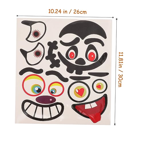 VICASKY 8Blätter Halloween Kürbis Aufkleber Selbstklebende Deko mit Verschiedenen Gesichtern für Basteln und Dekorieren von Halloween Partys VICASKY 8Blätter Halloween Kürbis Aufkleber Selbstklebende Deko mit Verschiedenen Gesichtern für Basteln und Dekorieren von Halloween Partys von VICASKY