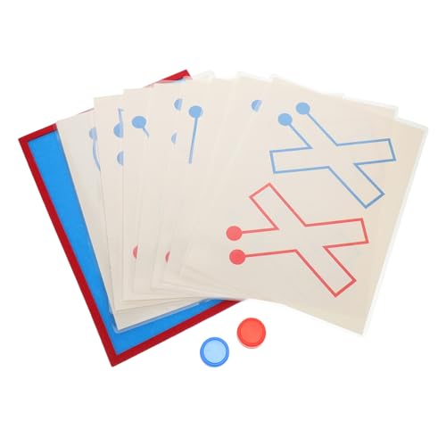 VICASKY 8St Kartenspiel Denksportaufgaben Logikspiel Montessori-Lernspielzeug Montessori-Spielzeug Gehirnspielzeug Kinderspielzeug Spielzeug zur Gehirnentwicklung für Kinder Papier von VICASKY