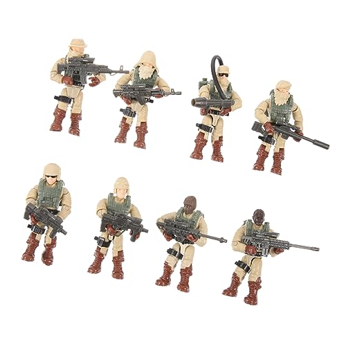 VICASKY 8St für Soldaten Toys Soldaten-Spielfiguren gartendeko rostoptik Rollenspiel- Flexible Actionfigur Soldatenformen Minifigur Plastik von VICASKY