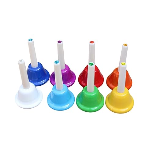 VICASKY 8er Set Farbige Handglocken Für Percussion Instrumente Für Den Unterricht Musikalische Hilfsmittel Für Und Schüler Ideal Für Klassenzimmer Und Musikspiele von VICASKY