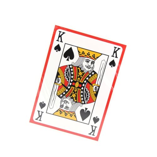 VICASKY 9 A4 Großer Schürhaken Poker Kartenspiel Spielen Bürospiele Große Spielkarten Das Bürospiel Weiß von VICASKY