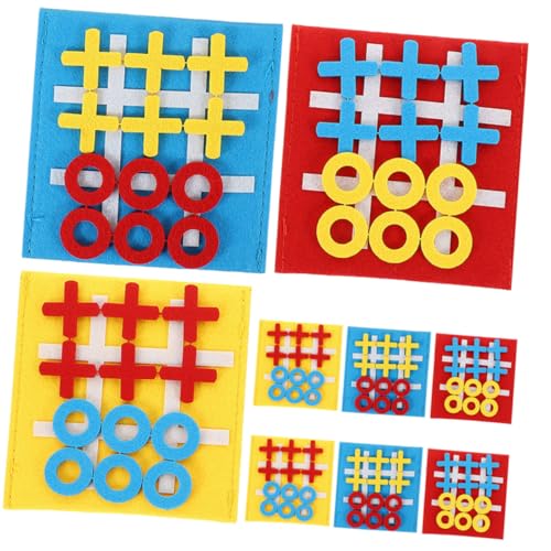 VICASKY 9 Stück Teiliges Mini Toe Brettspiel aus Robustem Filz Buntes Lernspielzeug für und Kognitiven Fähigkeiten Tragbares Partyspiel für Unterwegs VICASKY 9 Stück Teiliges Mini Toe Brettspiel aus Robustem Filz Buntes Lernspielzeug für und Kognitiven Fähigkeiten Tragbares Partyspiel für Unterwegs von VICASKY