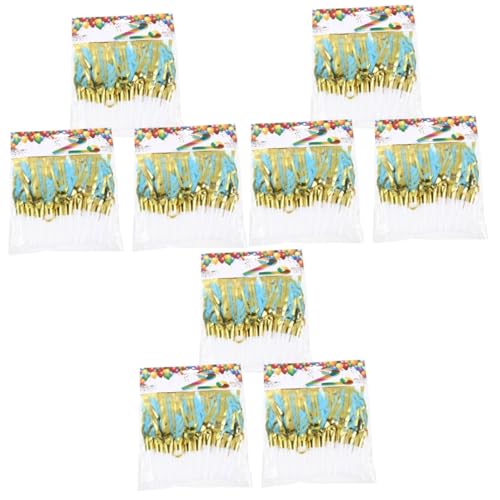 VICASKY 90 Stk Papier Quasten blasen Drachen party sachen party supplies dekoration party Cheerleader Requisiten Blowouts Partygeschenke Quastenpfeifen Partygeschenke pfeifen Blue von VICASKY