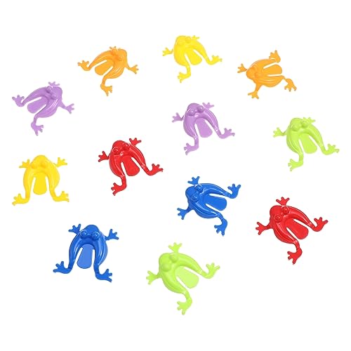 VICASKY 96 STK Frosch springen interaktives Spielzeug Animals Toys for Kindergarten Spielzeug dexte Mini-Spielzeug Frosch Gartendeko für draußen Lernspielzeug Springspielzeug Plastik von VICASKY