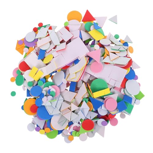 VICASKY 960 Stück Schaumstoff Sticker Selbstklebend Geometrische Formen Bastelmaterial Für Jungen Mädchen Kreative DIY Kunst Kindergarten Dekoration VICASKY 960 Stück Schaumstoff Sticker Selbstklebend Geometrische Formen Bastelmaterial Für Jungen Mädchen Kreative DIY Kunst Kindergarten Dekoration von VICASKY