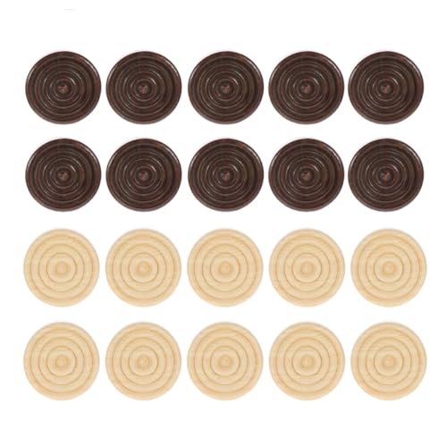 VICASKY 96Pcs Schachzubehör Spiel Backgammon Kommunion-Oblaten Schachbrett Family Game schachfiguren Set Holzschachfiguren Schachfiguren für Fortgeschrittene Stücke hölzern von VICASKY