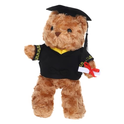 VICASKY Abschlussbärenpuppe Little Bear der kleine bär Graduation Bear Plüschbär mit Hut anorith Plush Süßer Abschlussbär aus Plüsch Abschluss Stofftiere ausgestopfte Bären PP Baumwolle von VICASKY