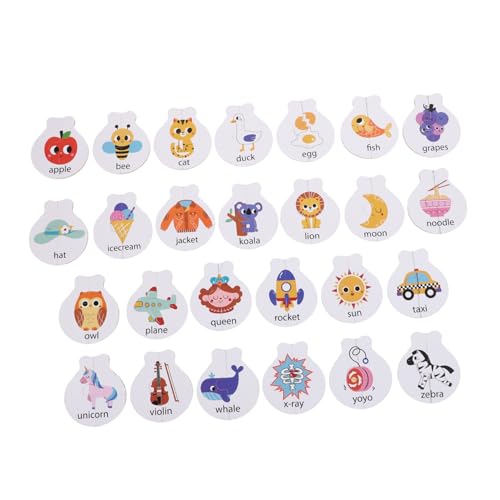 VICASKY Alphabet Matching Spiel für Montessori Lernspielzeug mit Tier Wort Puzzles Pädagogisches Vorschulspiel zur Buchstabenerkennung Kognitives Memory Spiel zur Frühförderung VICASKY Alphabet Matching Spiel für Montessori Lernspielzeug mit Tier Wort Puzzles Pädagogisches Vorschulspiel zur Buchstabenerkennung Kognitives Memory Spiel zur Frühförderung von VICASKY