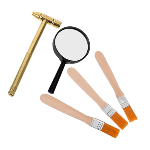 VICASKY Archäologie Ausgrabungsset für Hammer Pinsel Lupe Meißel Stabiles Entdeckungsset für Edelstein Ausgrabung Fördert Teamwork und Kreatives Lernen VICASKY Archäologie Ausgrabungsset für Hammer Pinsel Lupe Meißel Stabiles Entdeckungsset für Edelstein Ausgrabung Fördert Teamwork und Kreatives Lernen von VICASKY